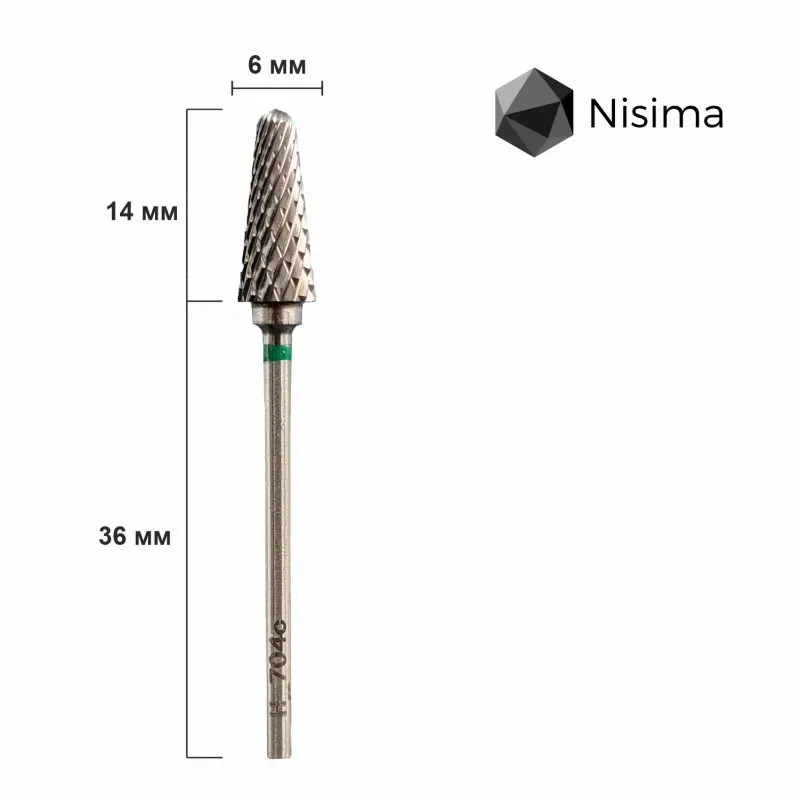 Насадка NISIMA твердосплав зелена H_704cK