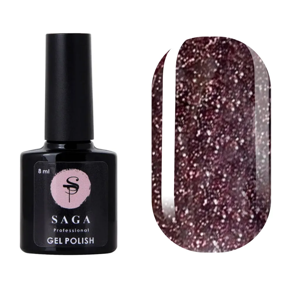 Гель-лак Saga Professional Fiery gel № 24 светоотражающий, 9 мл