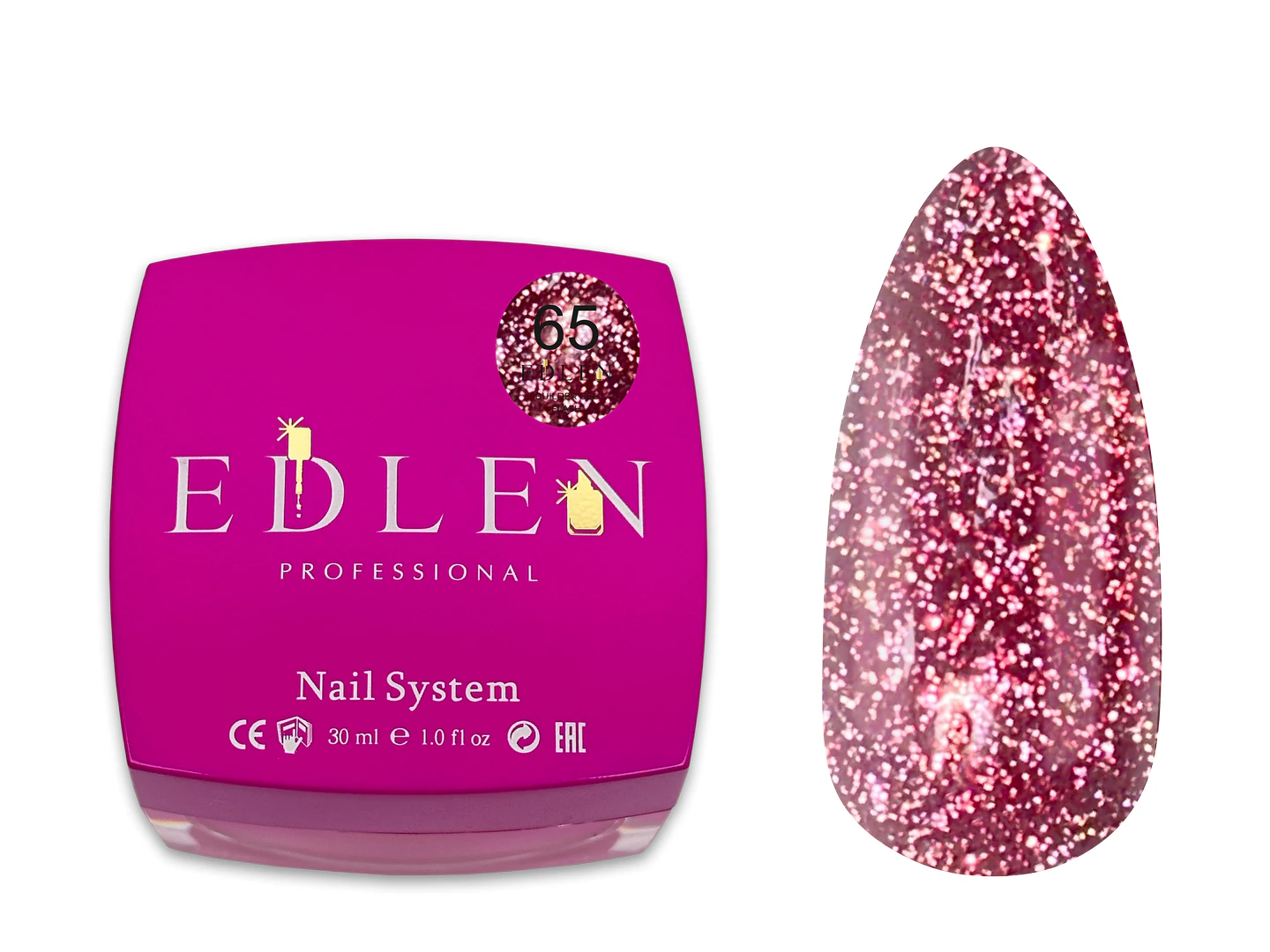 Edlen Builder Gel Flash №65, 30 мл