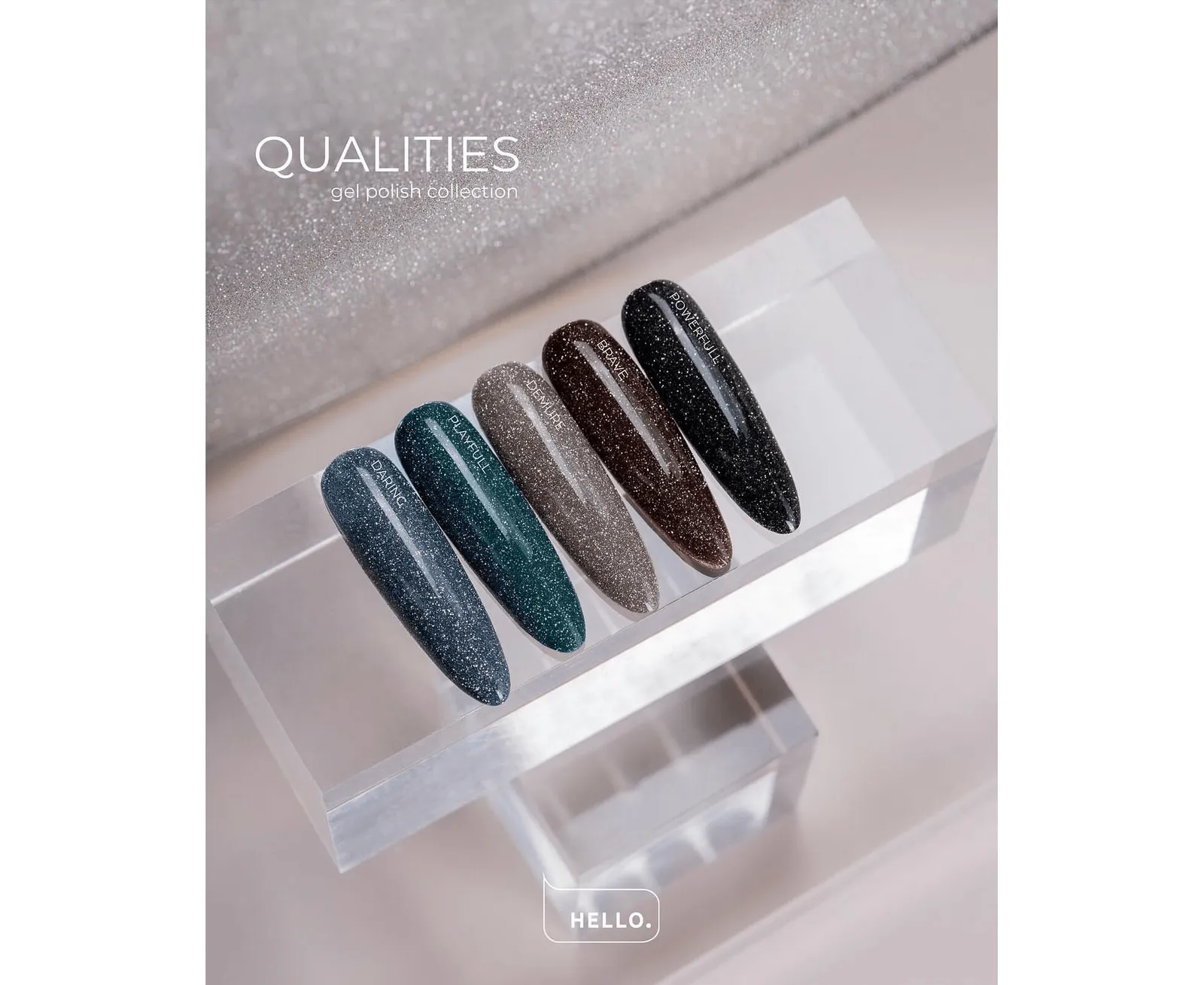 Гель-лак HELLO Reflective gel polish, Daring, 15 мл