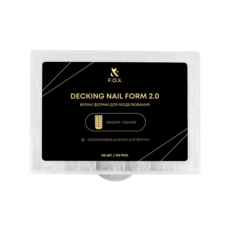 Верхні форми F.O.X Decking Nail form 2.0 квадрат, 120 шт