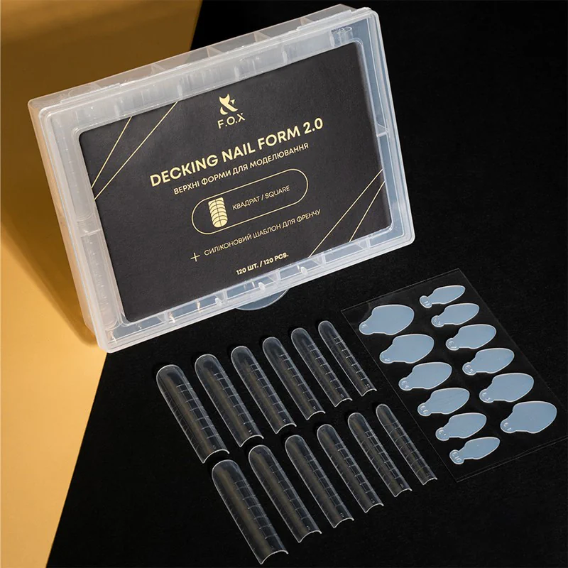 Верхні форми F.O.X Decking Nail form 2.0 квадрат, 120 шт