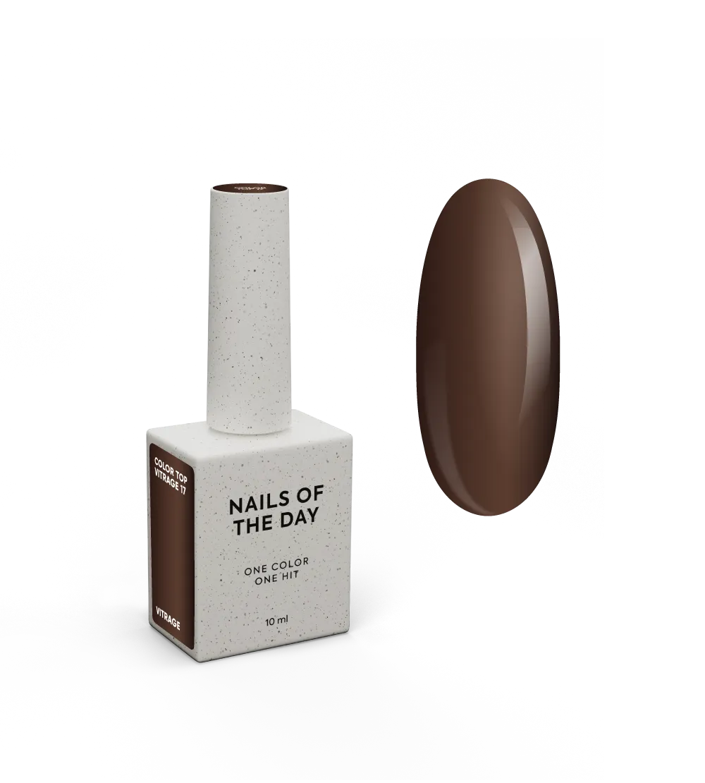 Top NAILSOFTHEDAY Color №17, 10 мл (vitrage)