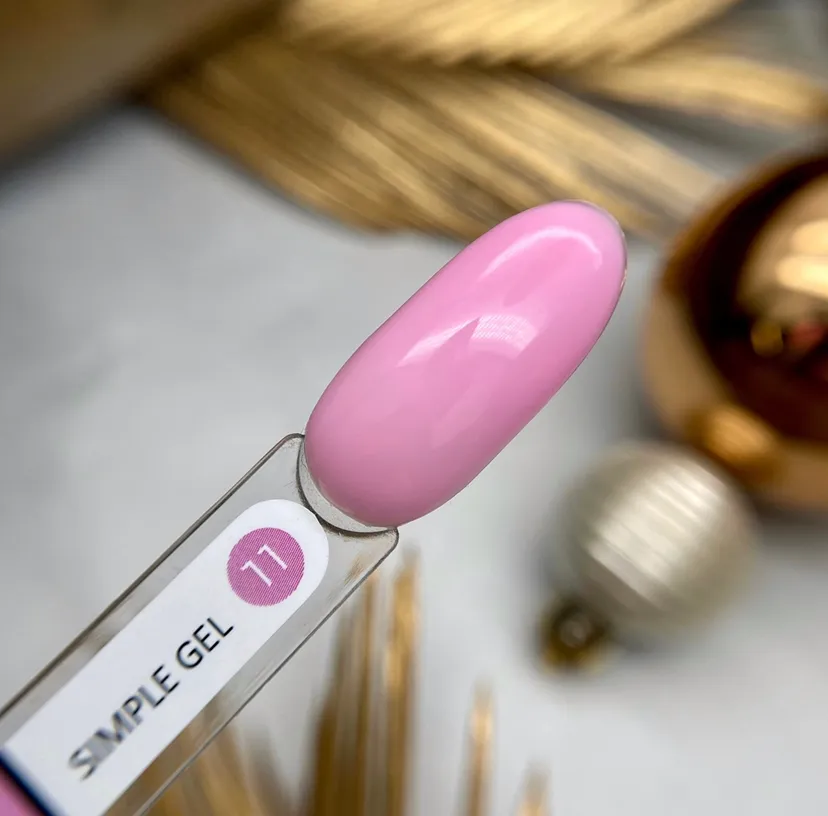 Гель GÉMELY ex GA&MA Simple gel №11 ультрарозовый, 15 мл