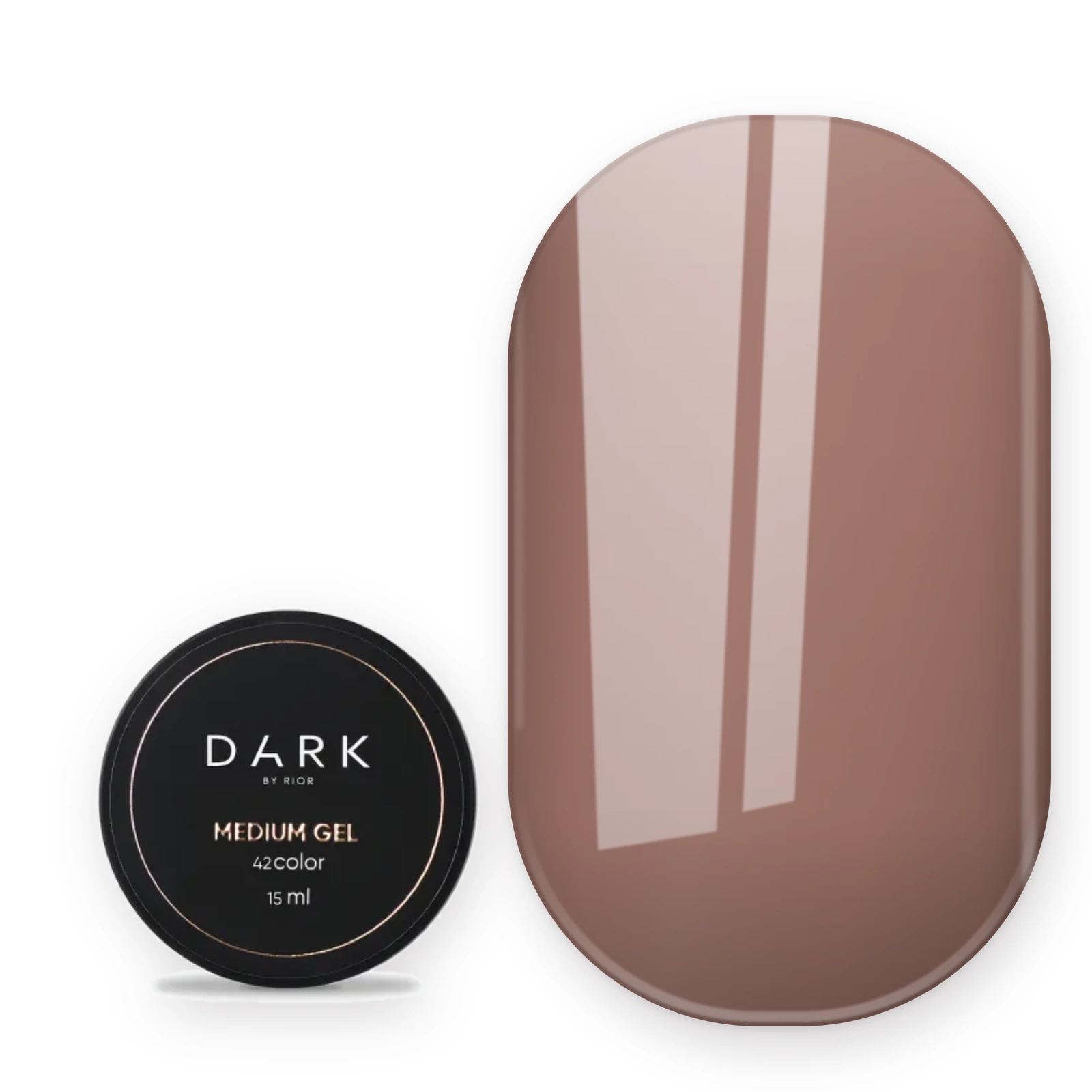 DARK Medium Gel №42, 15 мл, без пензлика