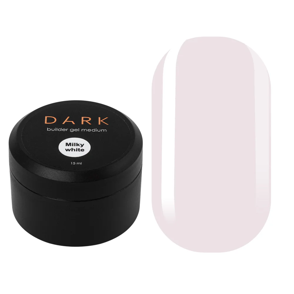 DARK Medium Gel Milky White, 15 мл, без пензля