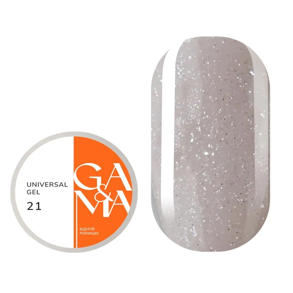 Жидкий гель GÉMELY ex GA&MA Universal gel №21, 15 мл