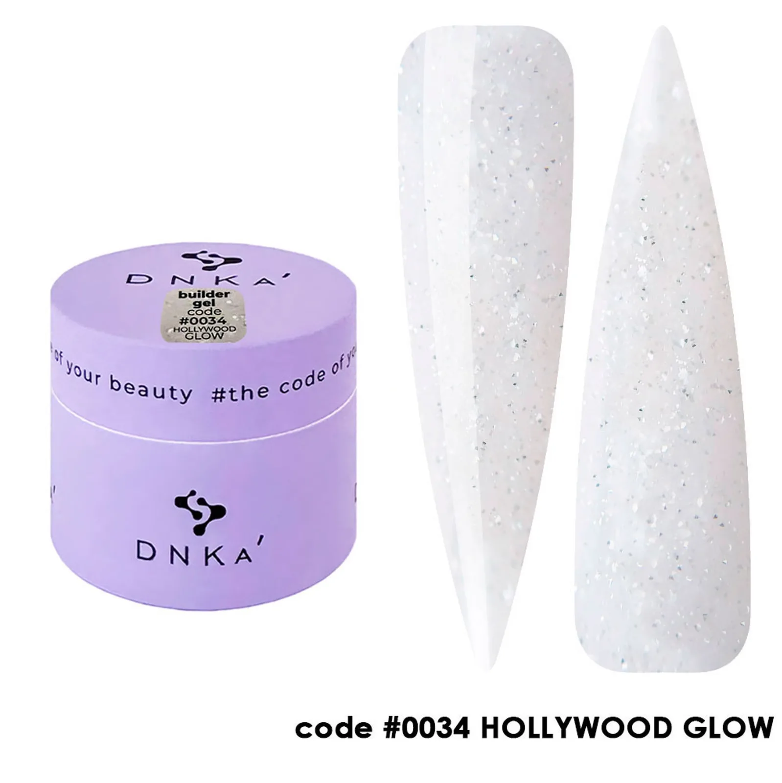 Гель DNKa Builder №34 Hollywood Glow, 30 мл