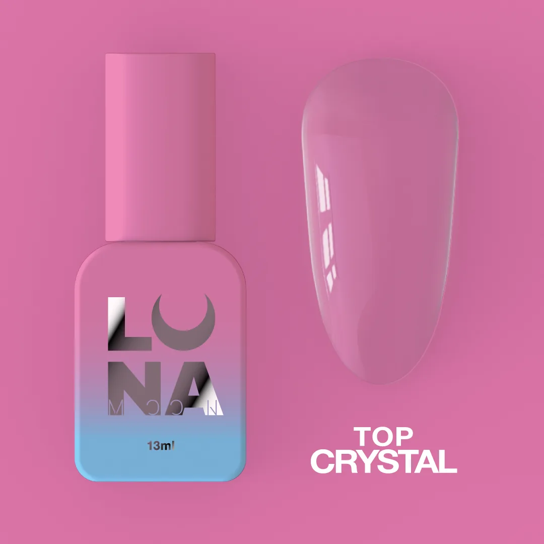 Топ для гель-лаку LUNA Crystal, без липкого шару, 13 мл