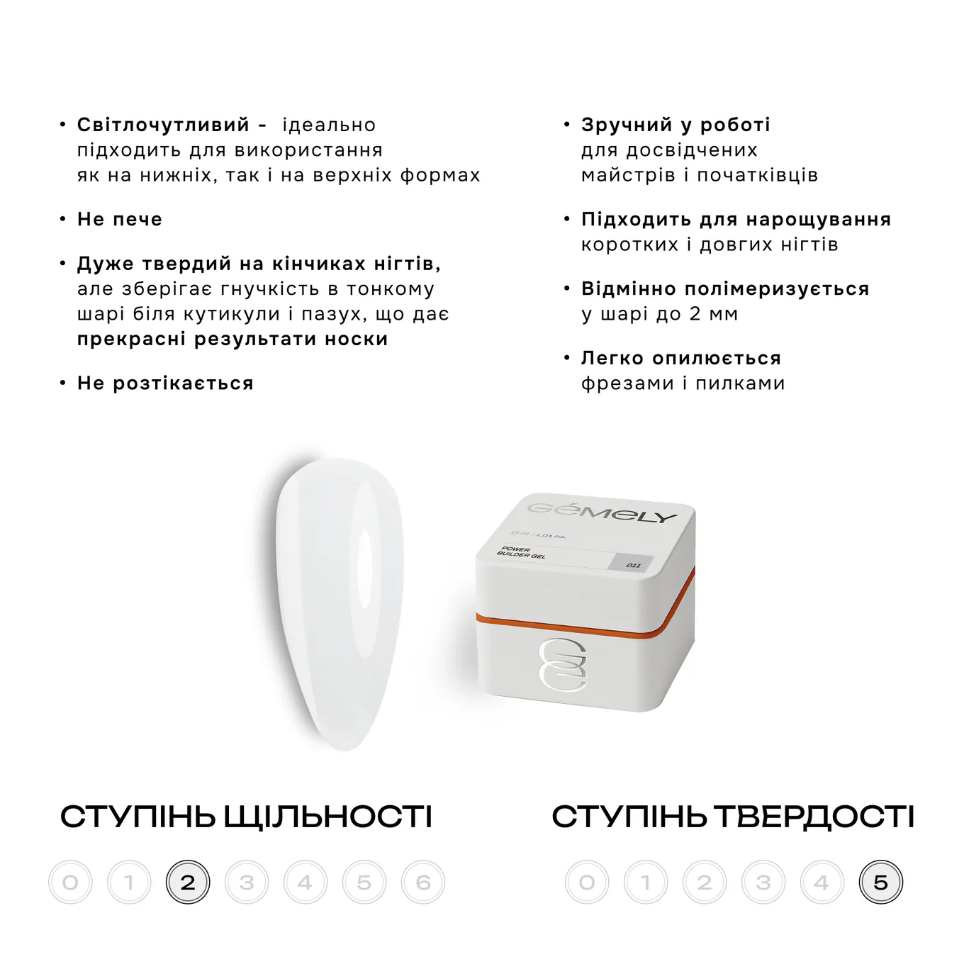 Гель GÉMELY ex GA&MA Power Builder Gel №011, 30 мл