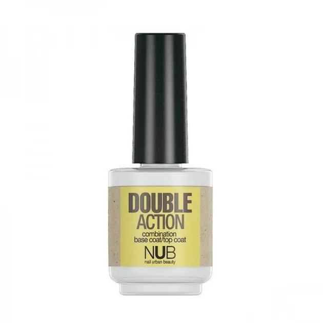 NUB Double Action, основа та закріплювач для манікюрного лаку, 15 мл