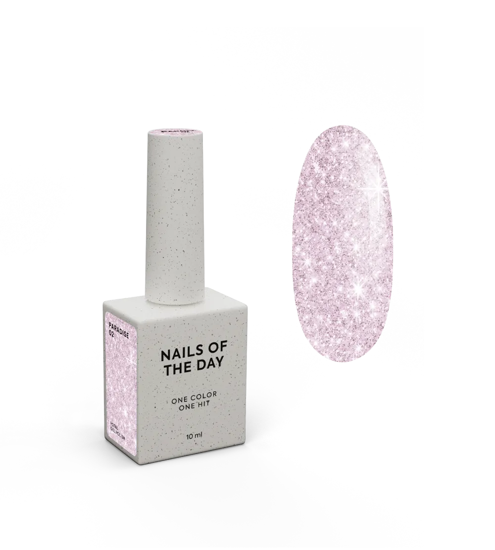 Гель-лак NAILSOFTHEDAY Let's special PARADISE №02, 10 мл - пудрово-рожевий