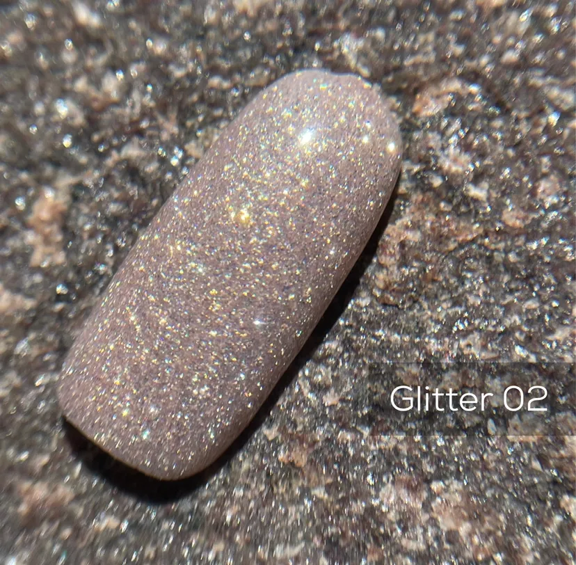 Гель-лак GÉMELY ex GA&MA Holographic Glitter №2, 10 мл