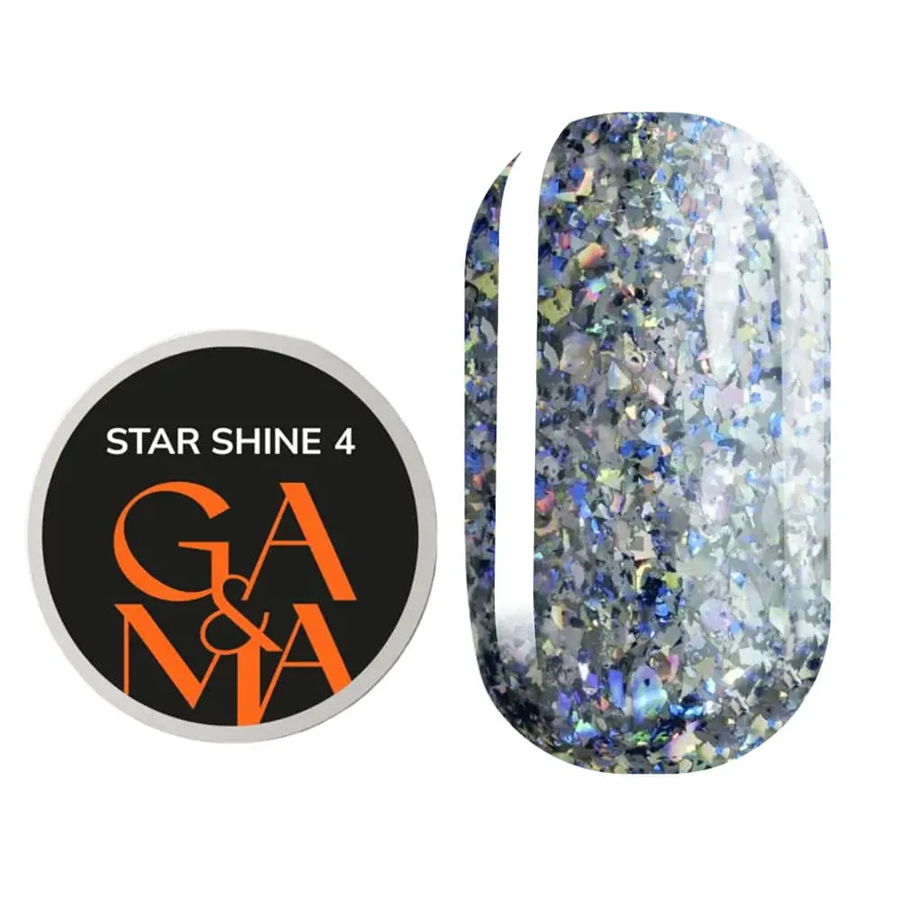 Гель-лак GÉMELY ex GA&MA Star Shine №4, 5 г