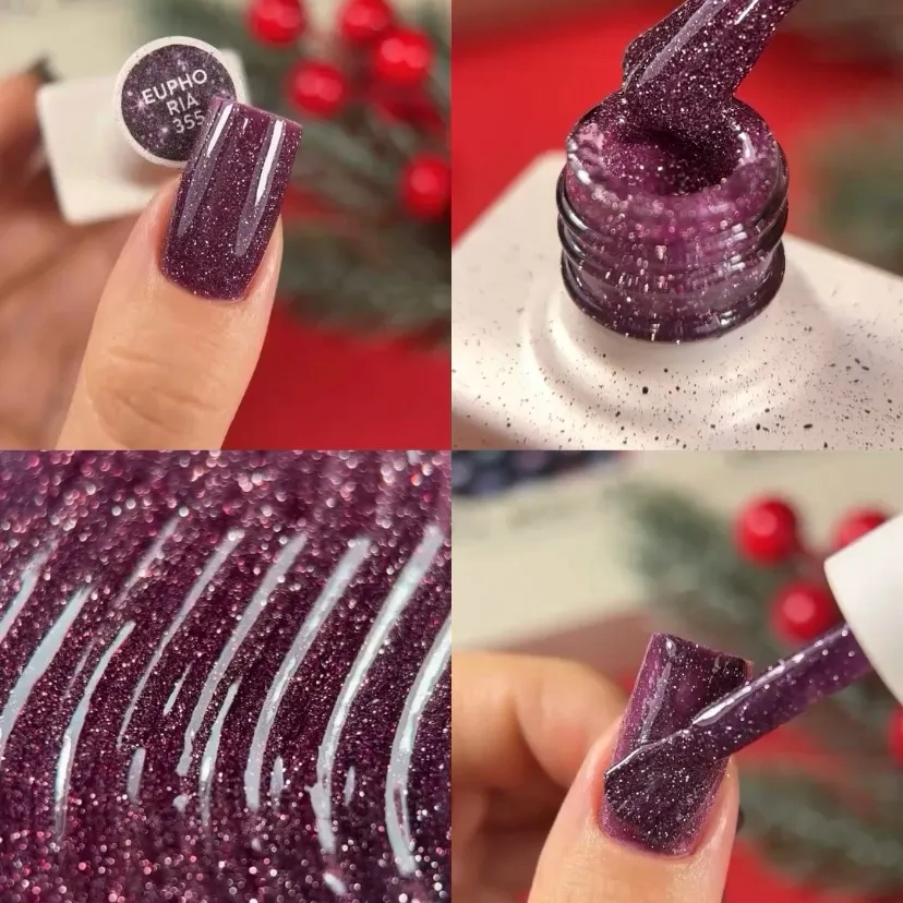 Гель-лак NAILSOFTHENIGHT Euphoria—фіолетовий №355, 10 мл