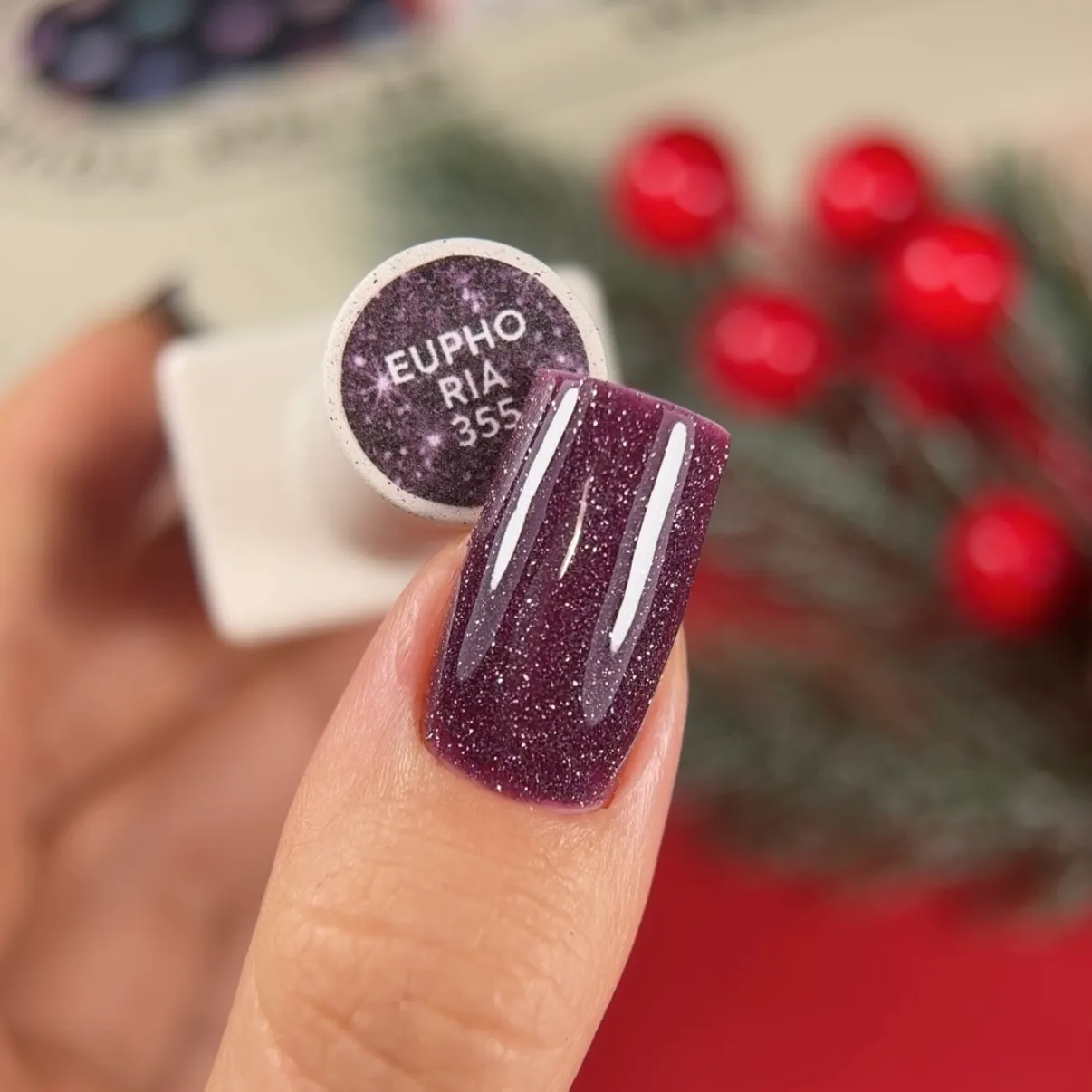 Гель-лак NAILSOFTHENIGHT Euphoria—фіолетовий №355, 10 мл