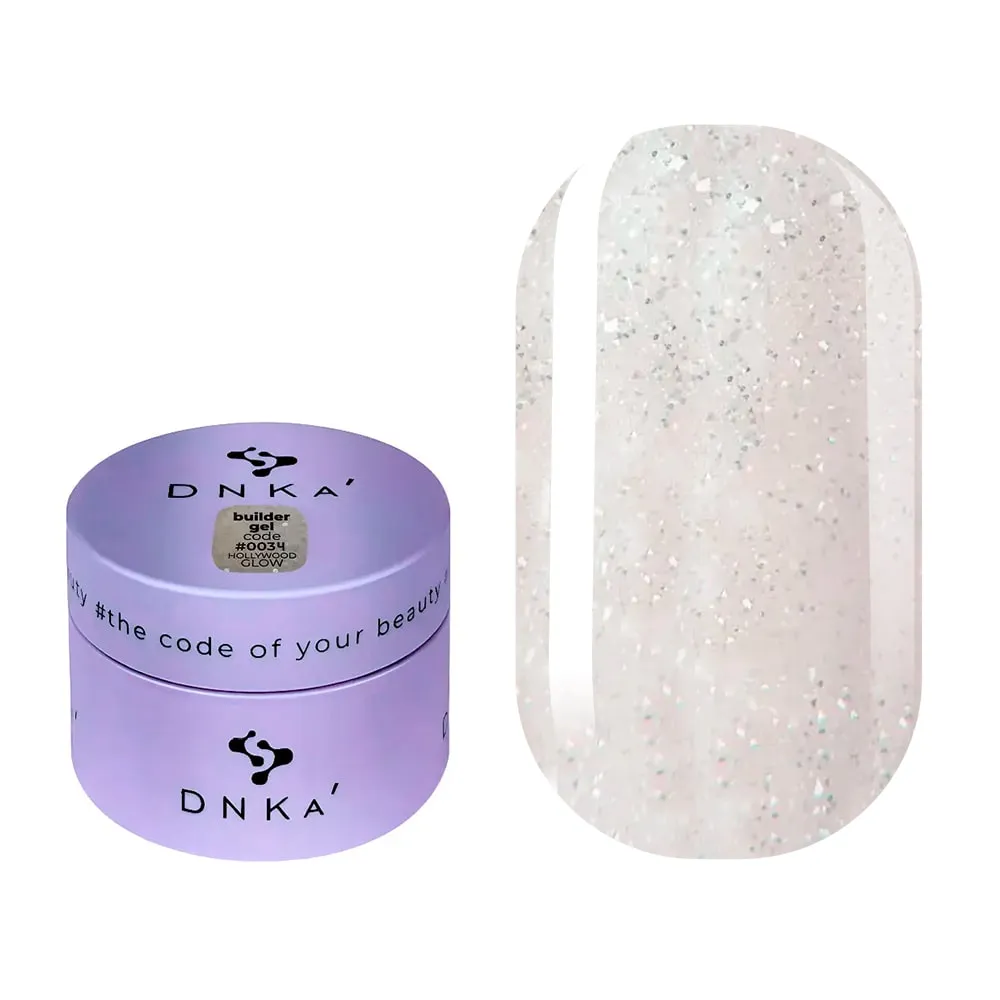Гель DNKa Builder №34 Hollywood Glow, 15 ml