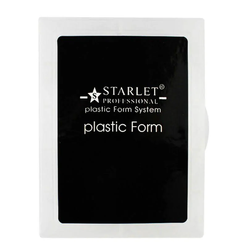 Верхні форми для нарощування нігтів Starlet Professional із розміткою, прозорі, 120 шт.