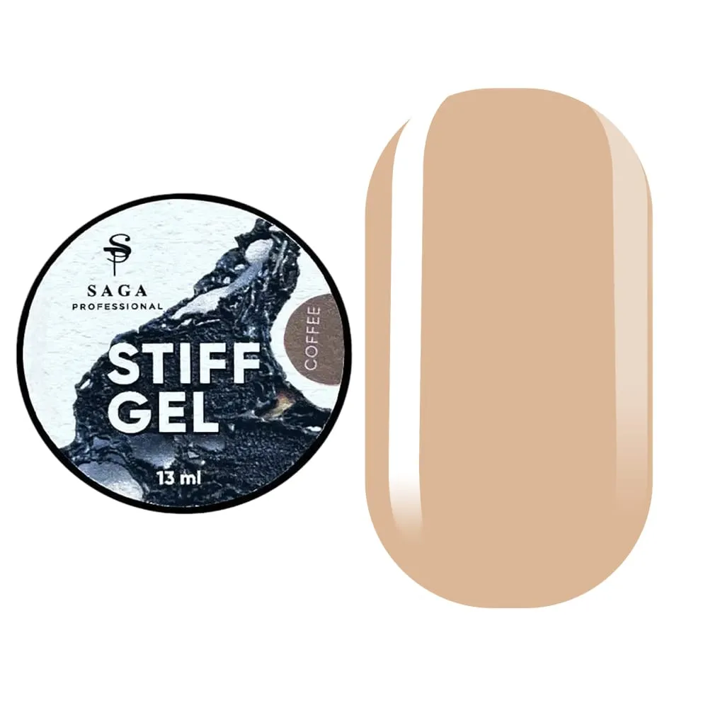 Гель-желе SAGA Professional STIFF Gel №5 Coffee, 13 мл