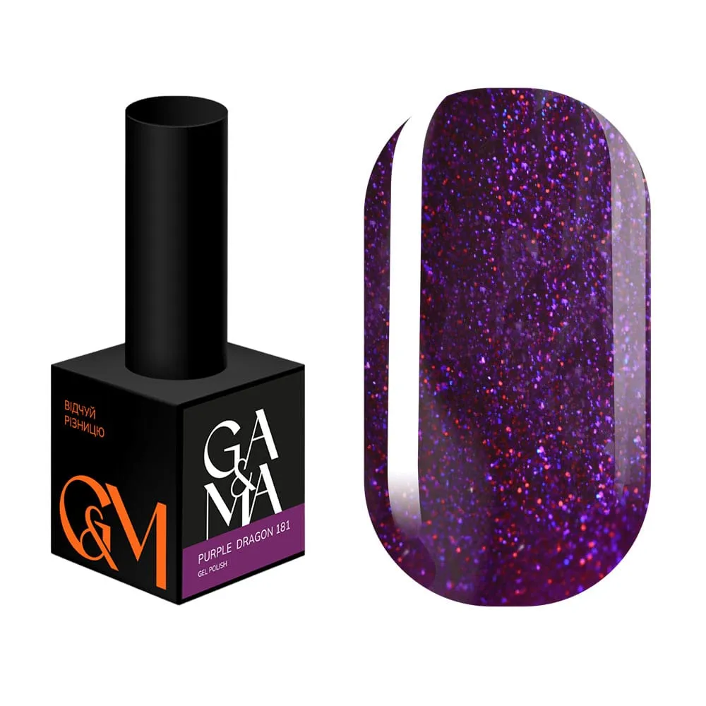 Гель-лак GÉMELY ex GA&MA Night collection №181, Purple dragon, 10 мл