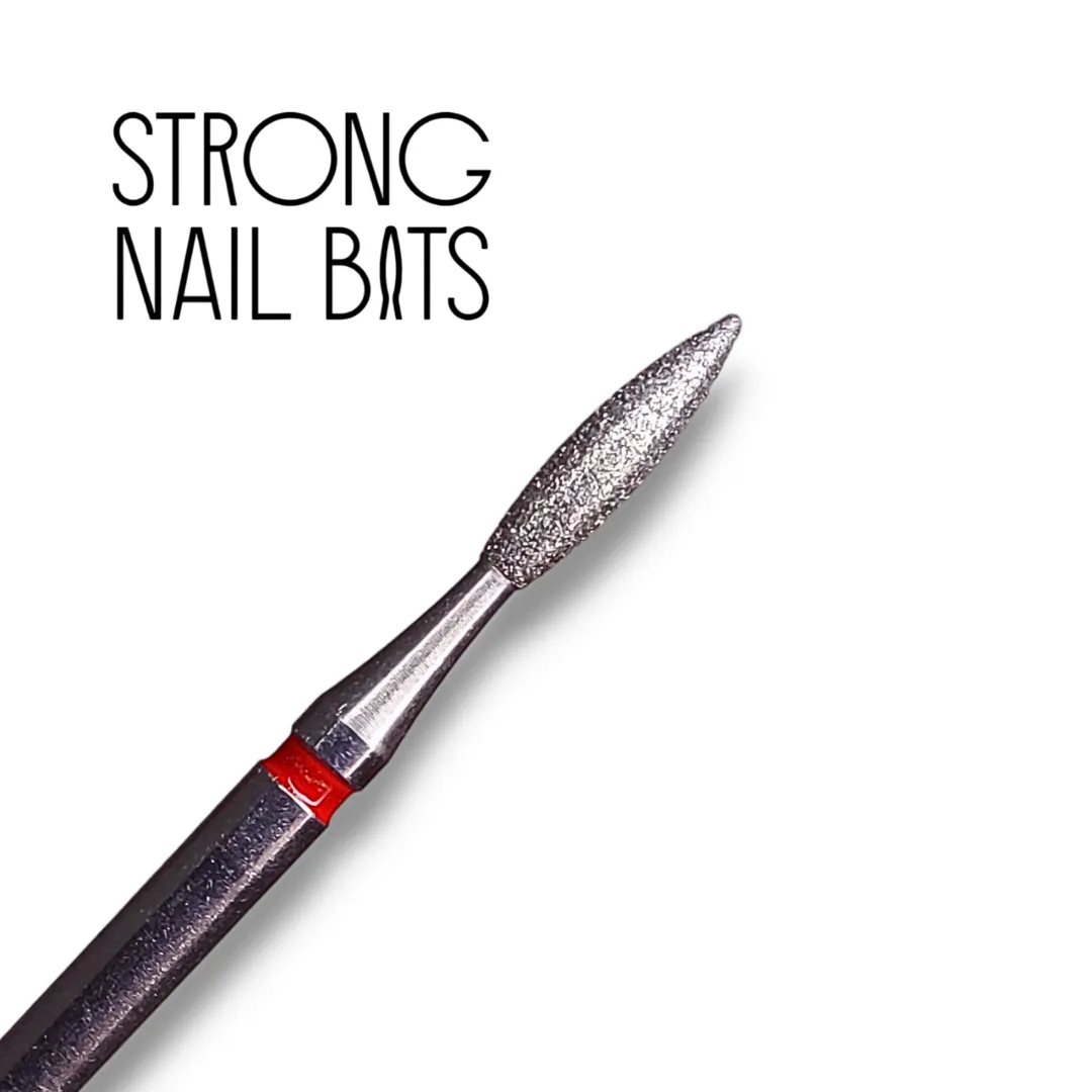 Фреза алмазна Strong nail bits PREMIUM полум'я червоне, 0,20 см
