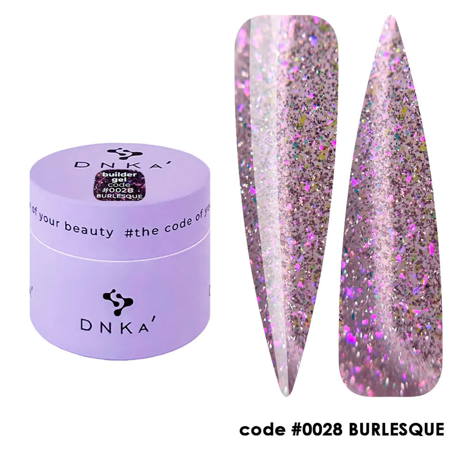 Гель DNKa Builder №28 Burlesque, 15 мл