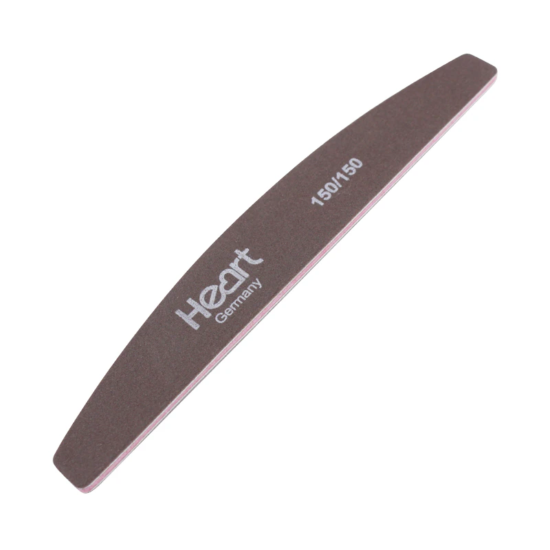 Пилка для нігтів HEART Half BROWN 150/150