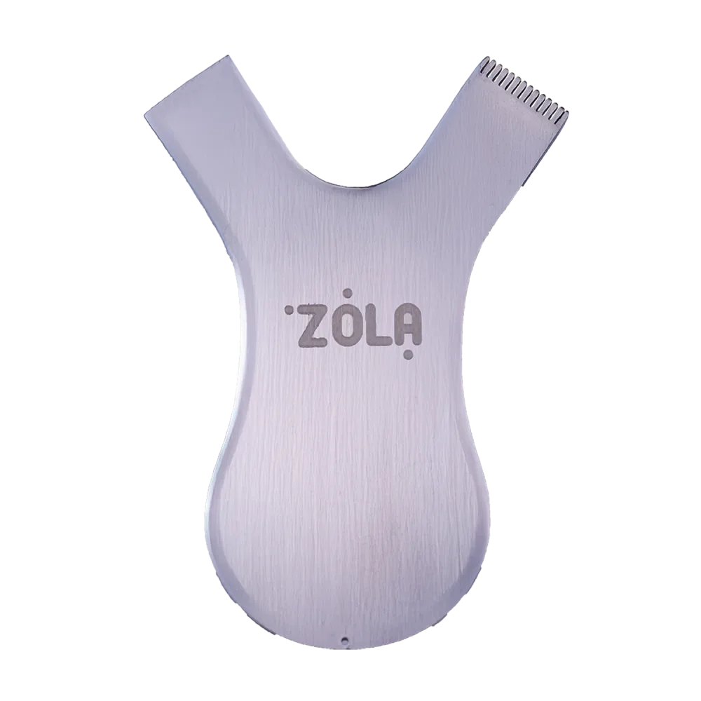 ZOLA Аплікатор-гребінь металевий - срібний Comb Applicator