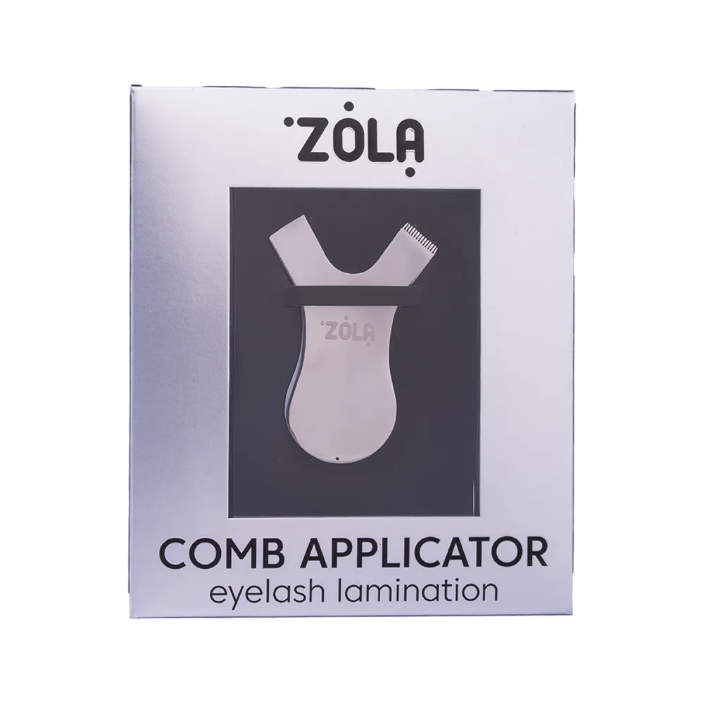 ZOLA Аплікатор-гребінь металевий - срібний Comb Applicator