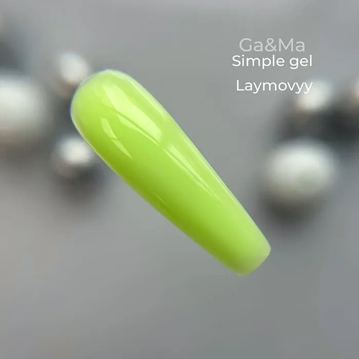Гель GÉMELY ex GA&MA Simple gel Limited edition Лаймовий, 15 мл