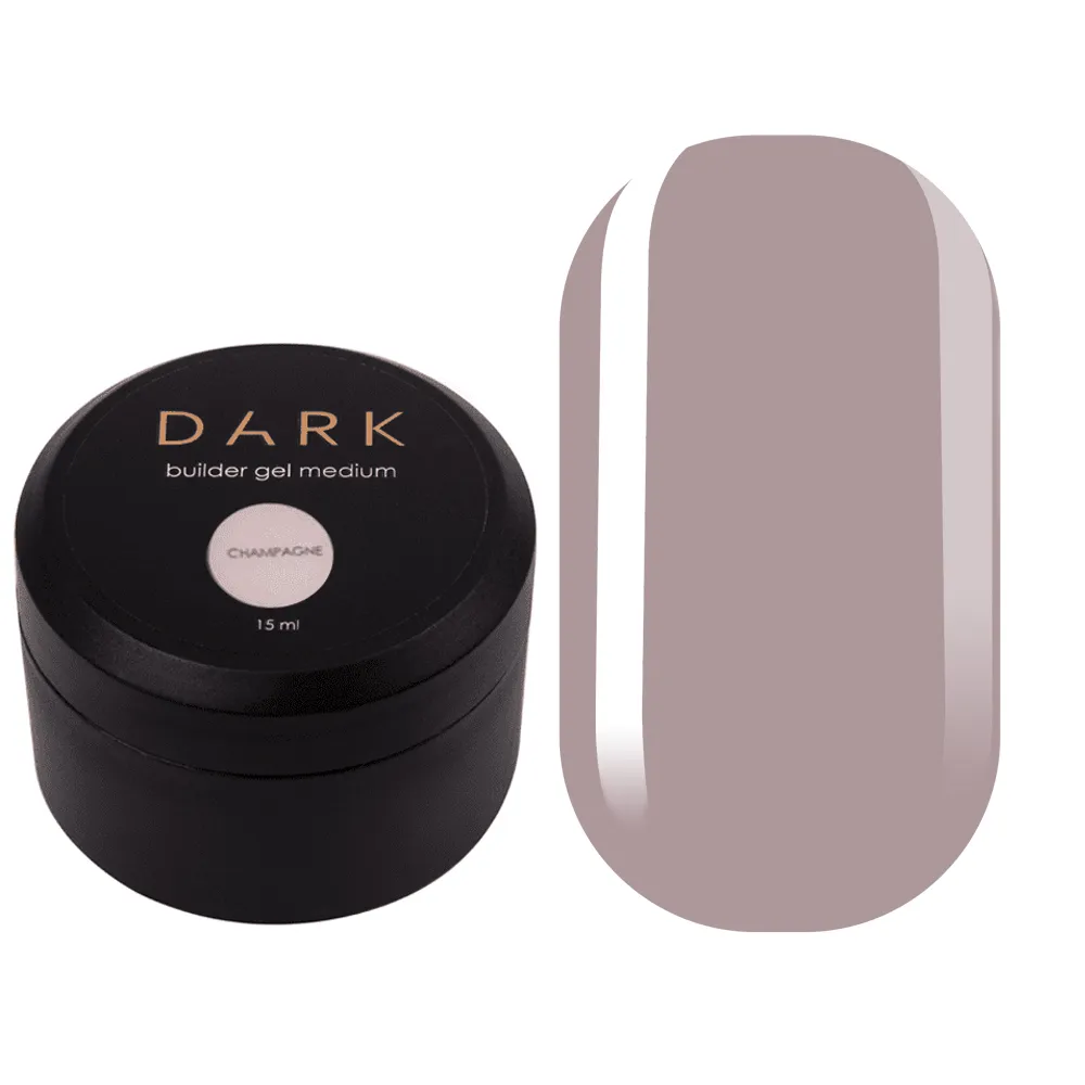 DARK Medium Gel Champagne, 15 мл, без пензля