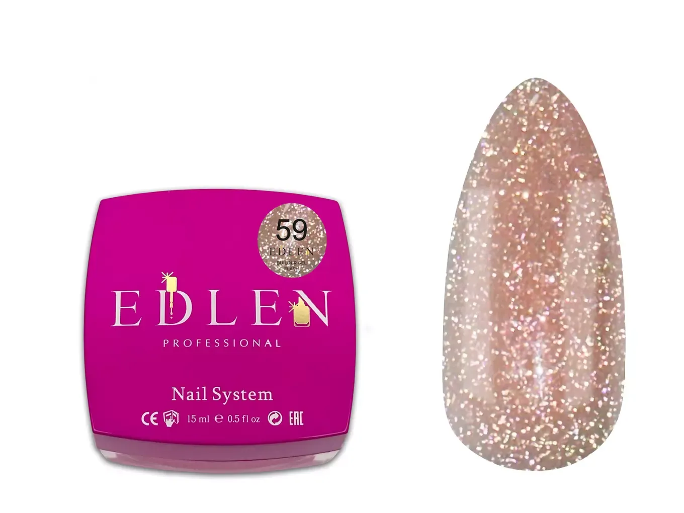 Edlen Builder Gel Flash №59, 30 мл