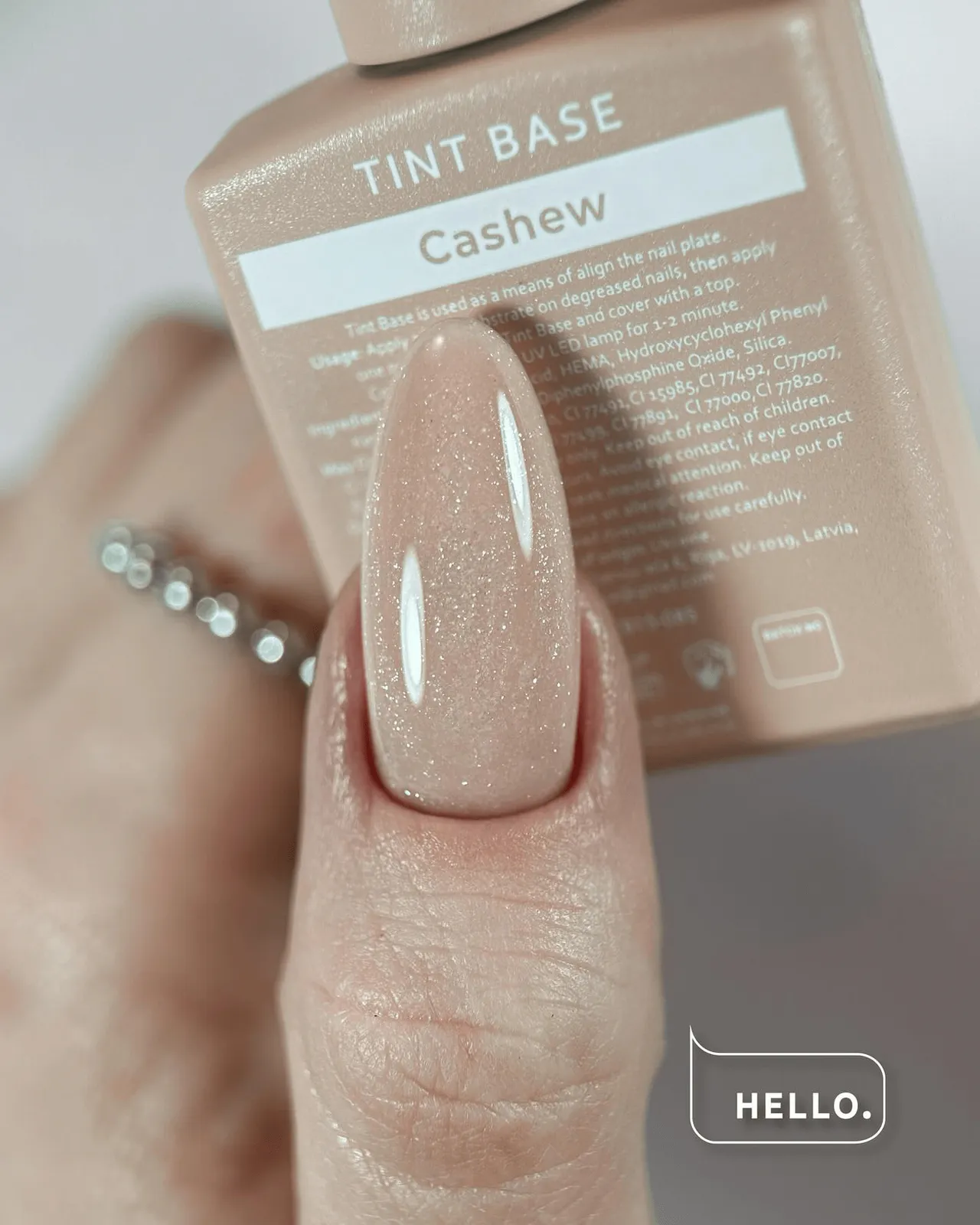 Відтінкова база HELLO TINT BASE CASHEW, 15 мл