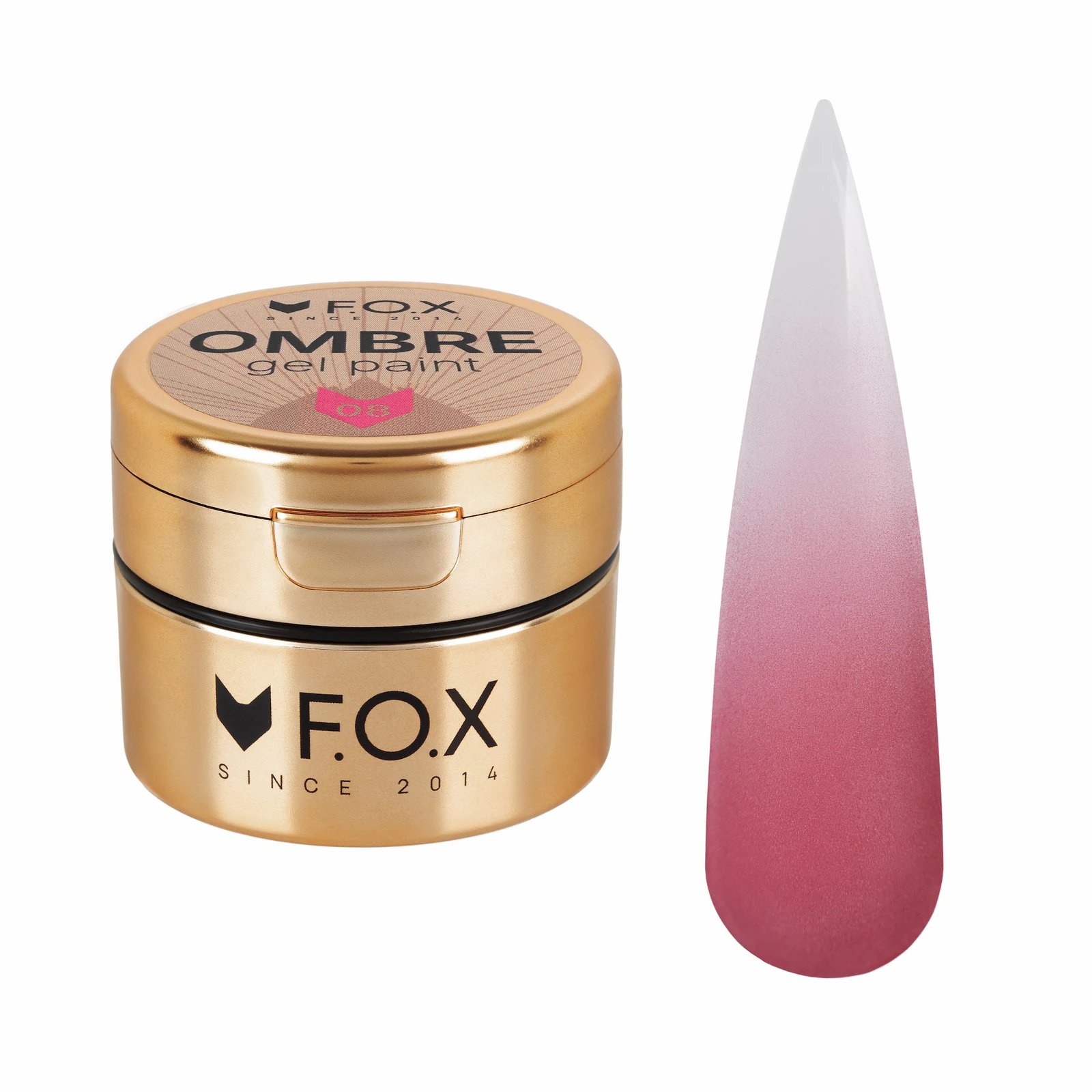 Гель-фарба для омбре F.O.X Ombre Gel Paint №008, 5 мл