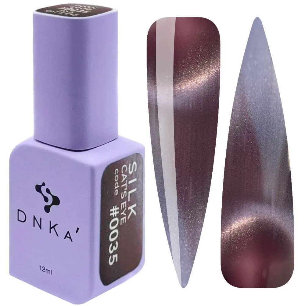 Гель-лак DNKa Cat's Eye, №0035, SILK, 12 мл
