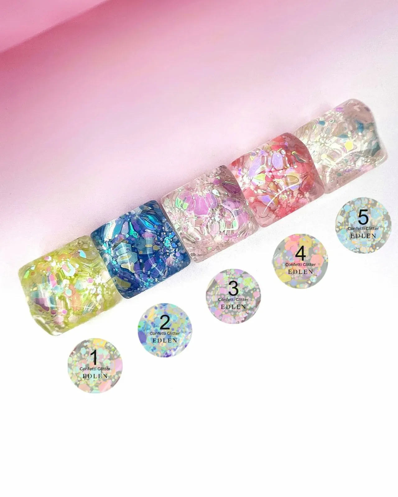 Edlen Confetti Glitter №3, 5 мл