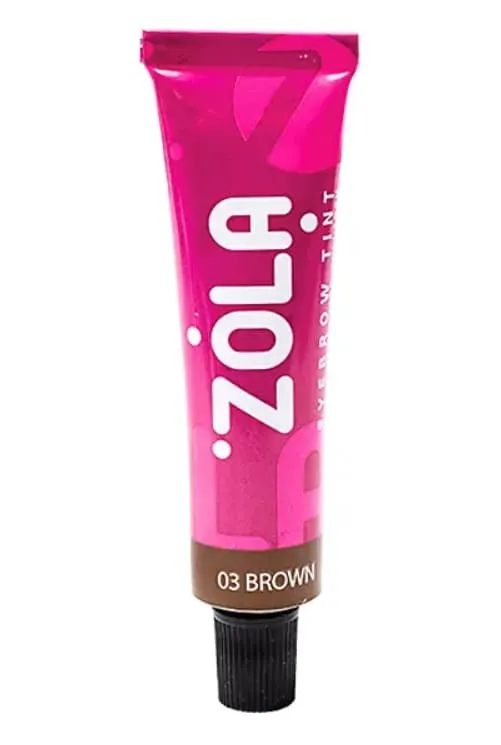 Краска для бровей ZOLA с коллагеном Eyebrow Tint With Collagen Brown, 15ml