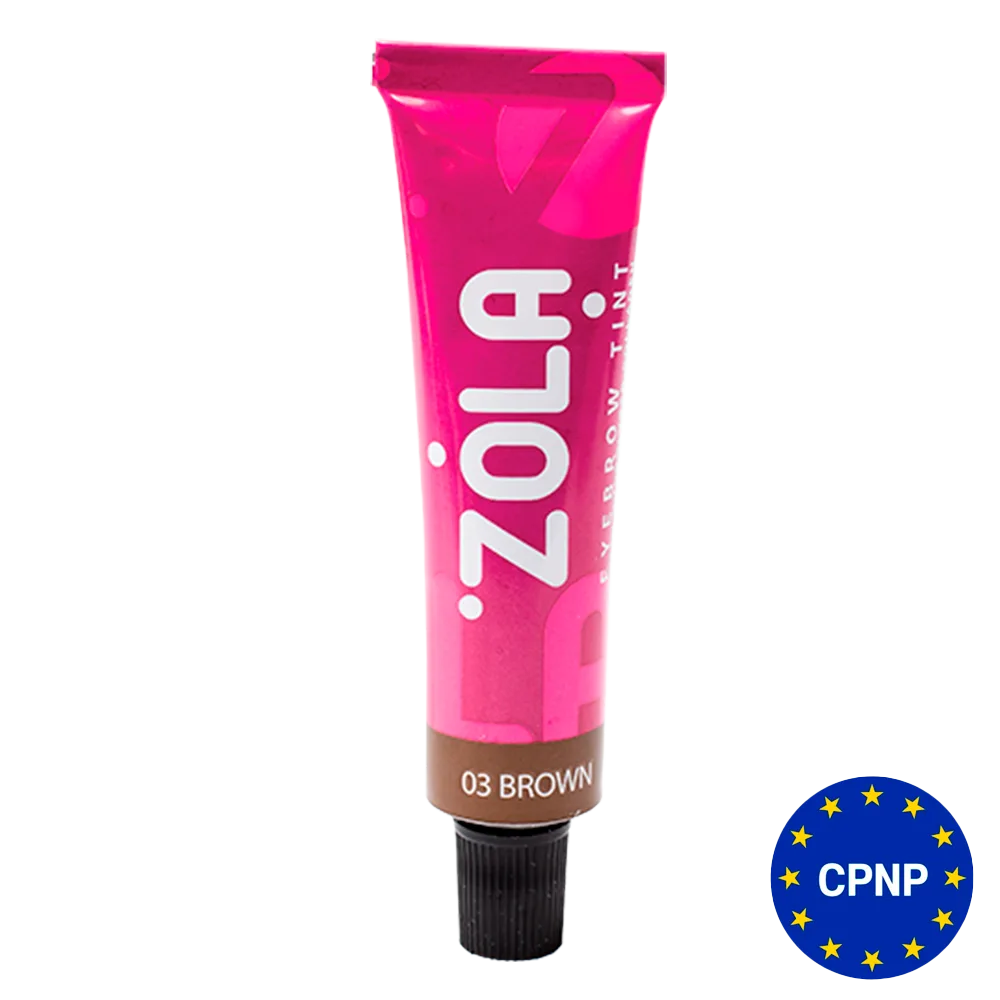 Краска для бровей ZOLA с коллагеном Eyebrow Tint With Collagen Brown, 15 мл