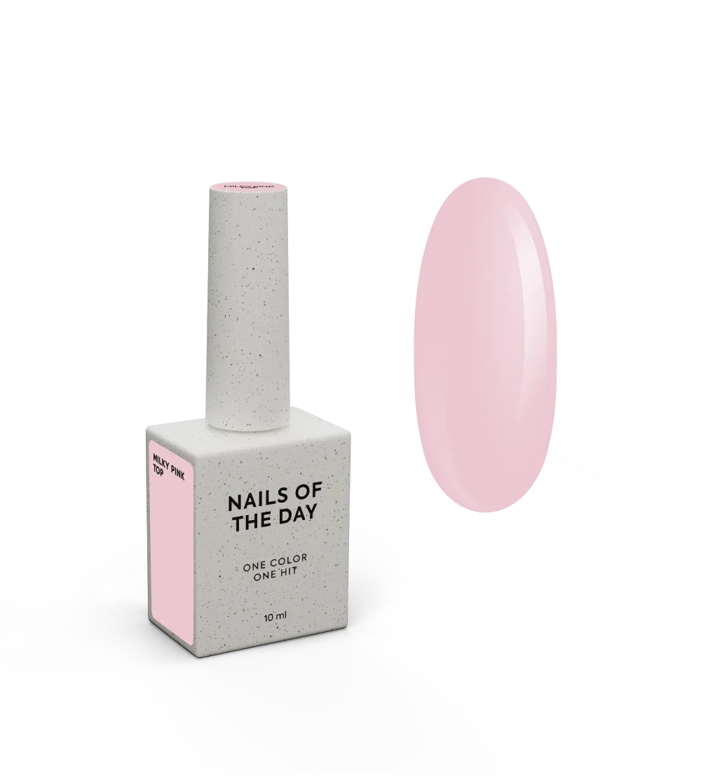 Top NAILSOFTHEDAY Milky pink, 10 мл