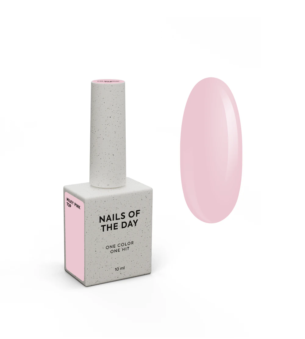 Top NAILSOFTHEDAY Milky pink, 10 мл