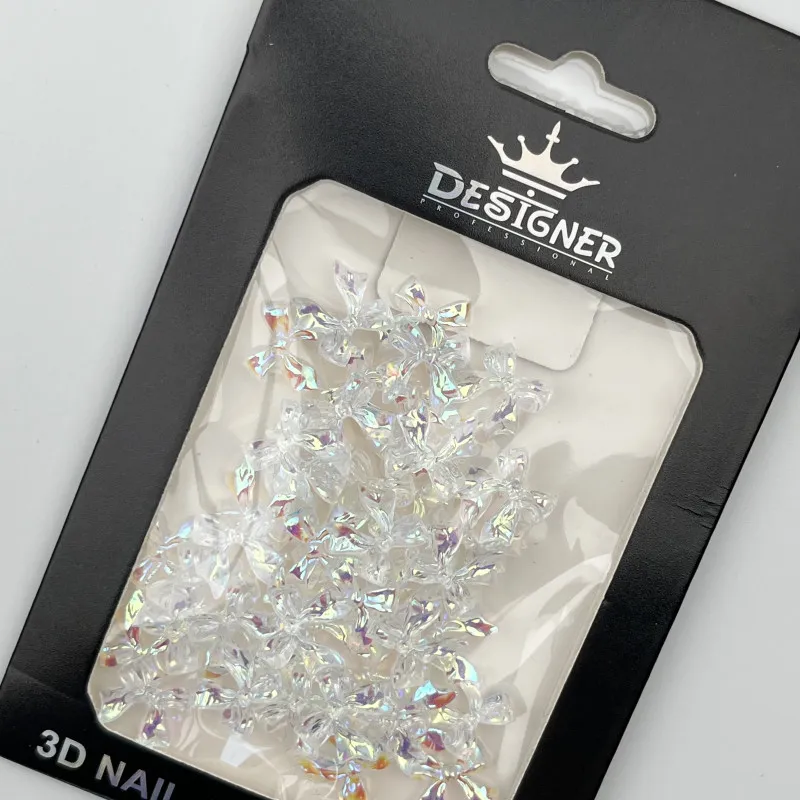 3D декор Designer для об'ємного дизайну "Голографічні бантики", 50 шт.