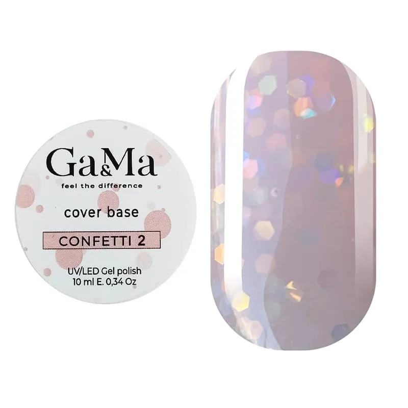 База камуфлирующая GÉMELY ex GA&MA Confetti №2, 10 мл