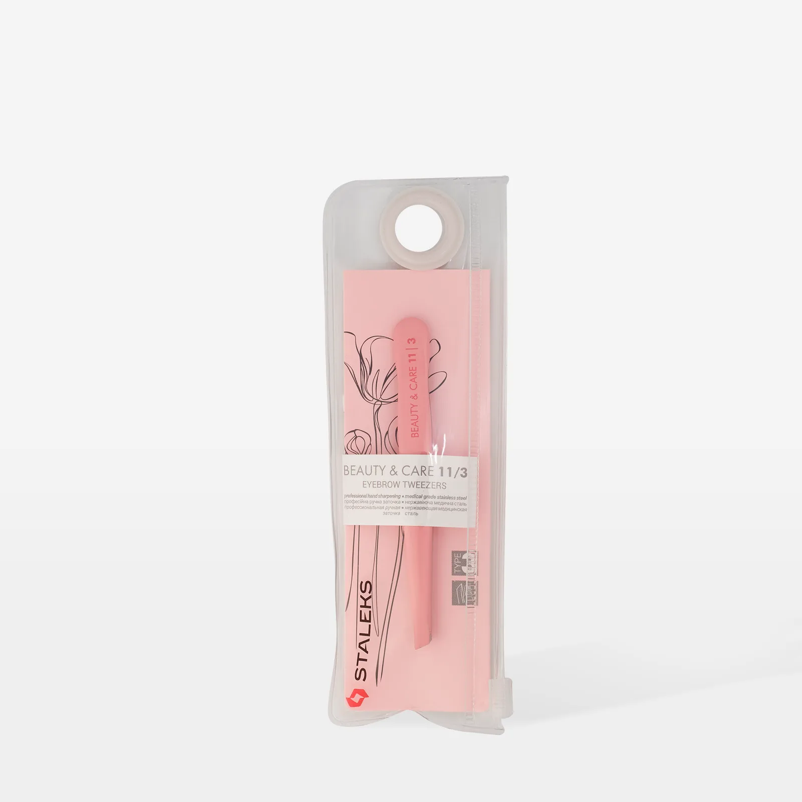 Пінцет для брів Staleks Beauty & Care 11 TYPE 3, (TBC-11/3)