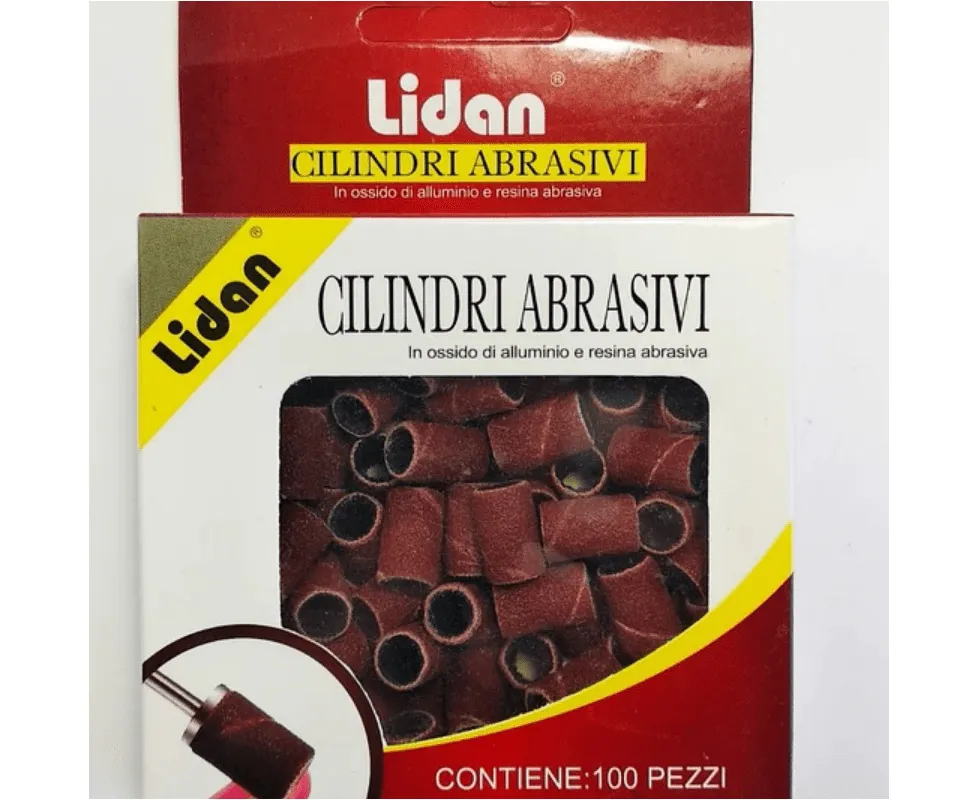Lidan ковпачки для педикюру 60 грит, 100 шт