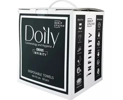 Полотенца в коробке Doily Cross 40*70 см, 50 шт