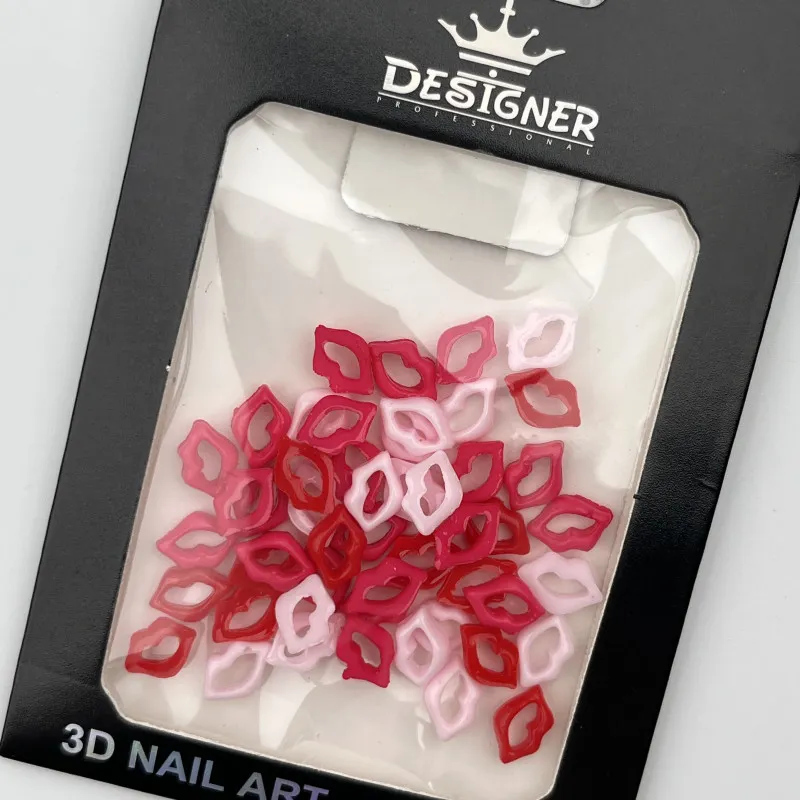 3D декор Designer для объёмного дизайна "Губы", 50 шт