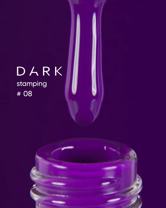 DARK Stamping polish №08, фиолетовый, 8 мл