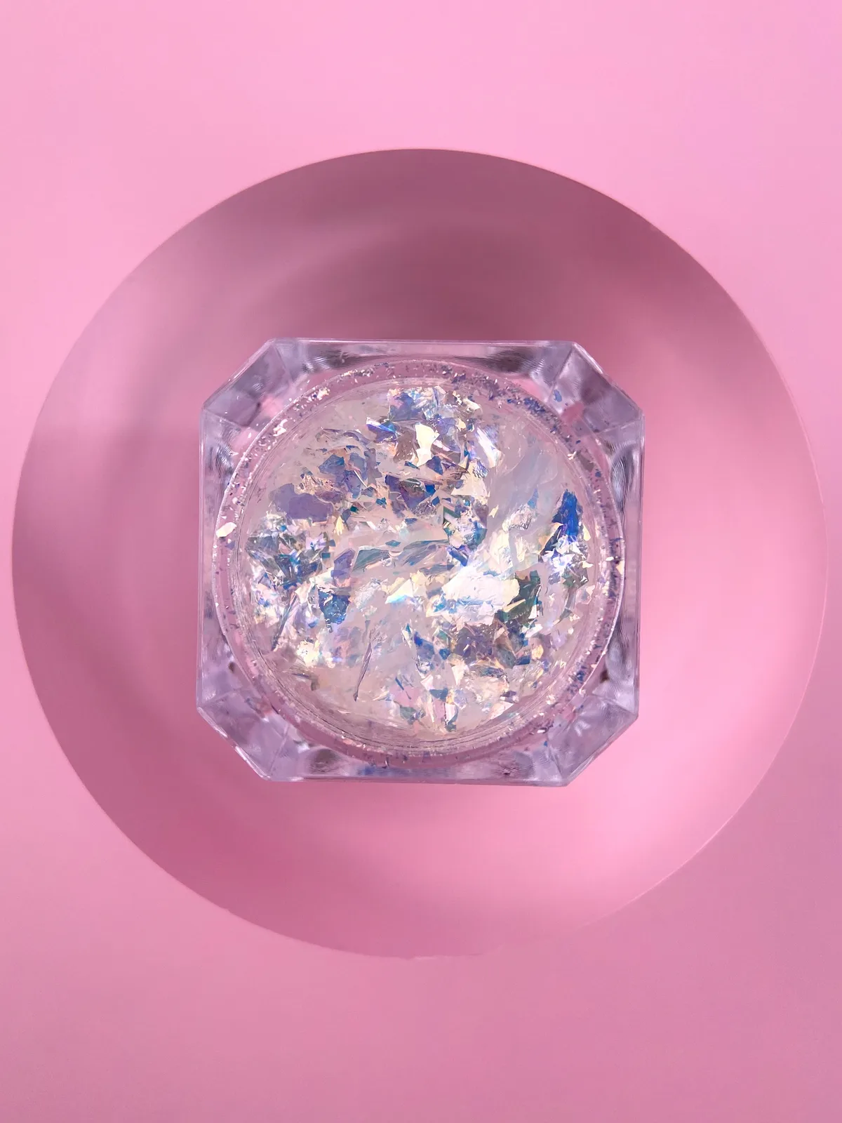 Комплект сухих блискіток для нігтів LUNA Broken Glass, 6 шт