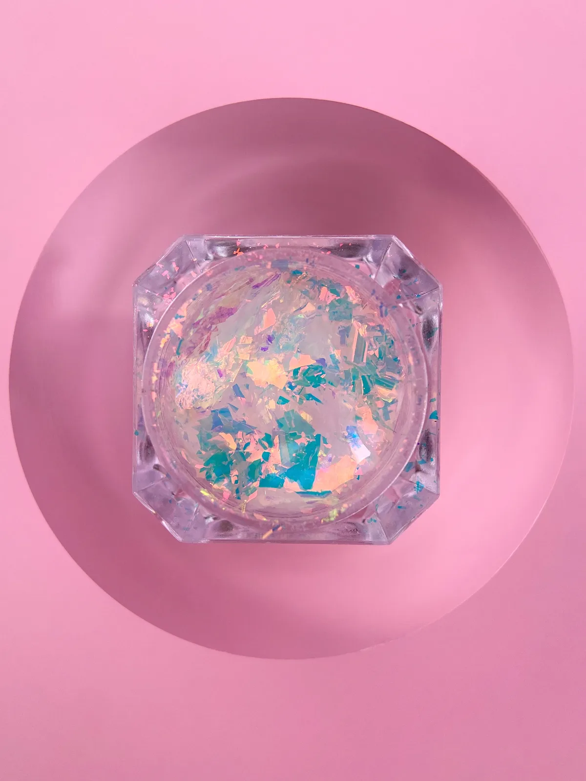 Комплект сухих блискіток для нігтів LUNA Broken Glass, 6 шт
