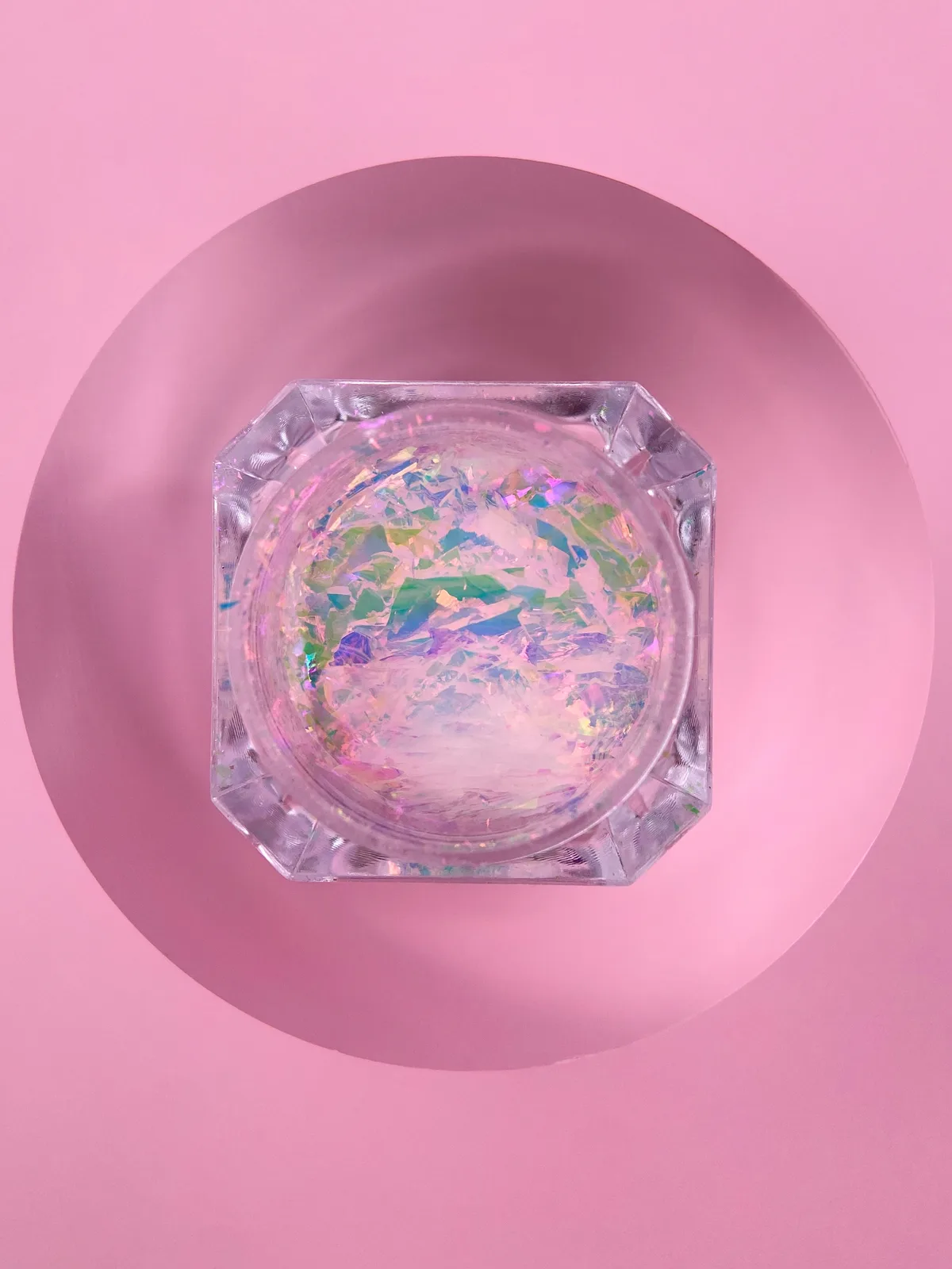 Комплект сухих блискіток для нігтів LUNA Broken Glass, 6 шт
